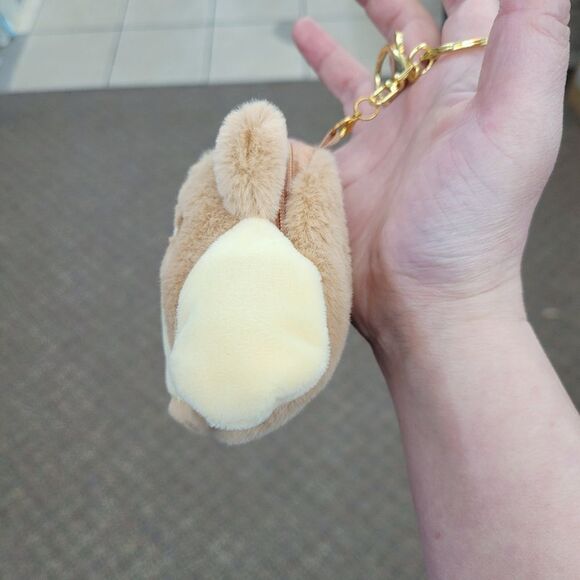 Brand New Pompompurin Brown & Yellow Pouch Bag Keychain - Picture 2 of 7